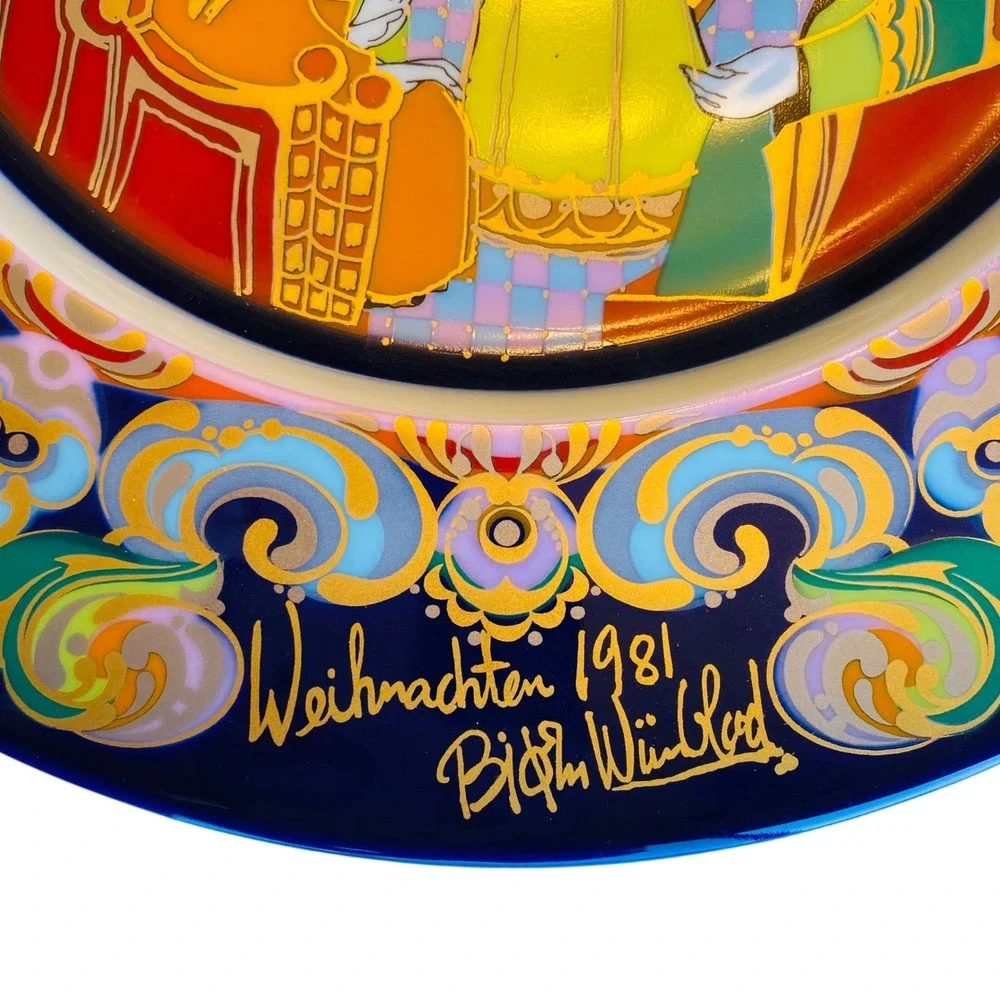 Rosenhal Germany‎ Christmas Plate 1981 Bjorn Wiinblad Nativity Limited Edition